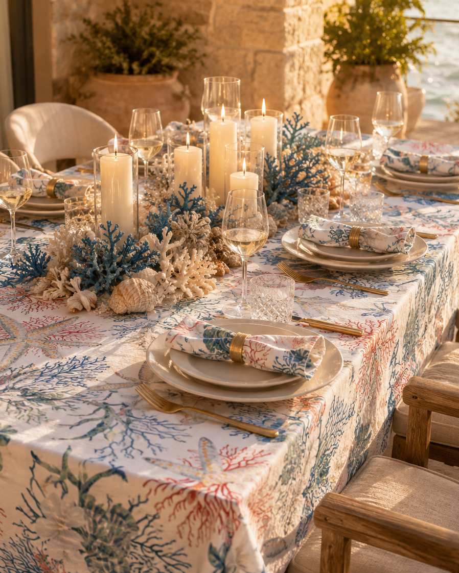 Reef Bloom Tablecloth