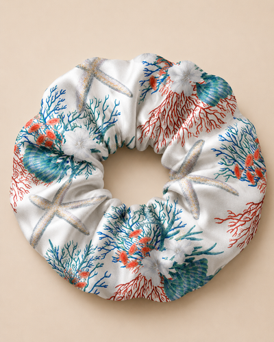 Reef Bloom Scrunchie Set