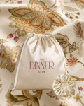 Heritage Bloom Green gift pouch and matching scrunchie