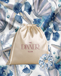 Seashell Drift gift pouch and matching scrunchie