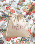 Hanami White fabric swatch — chintz floral in coral pink, blue and sage on white